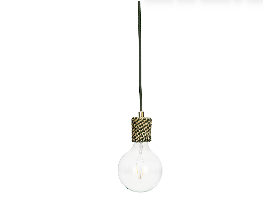 SEAGRASS CEILING LAMP W/ BULB