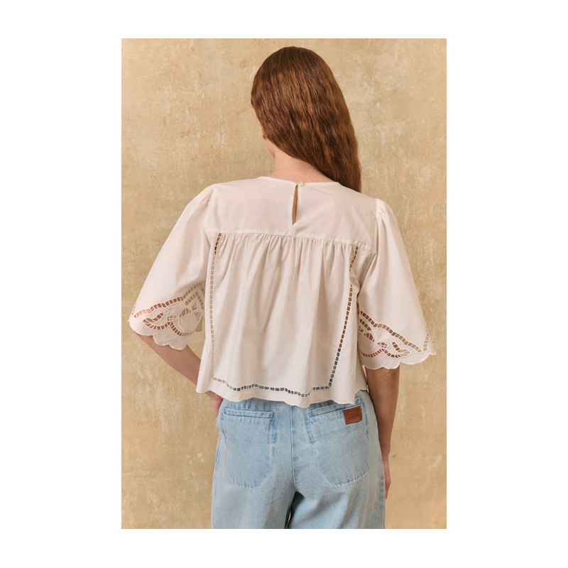 POPLIN TOP LOUVIA