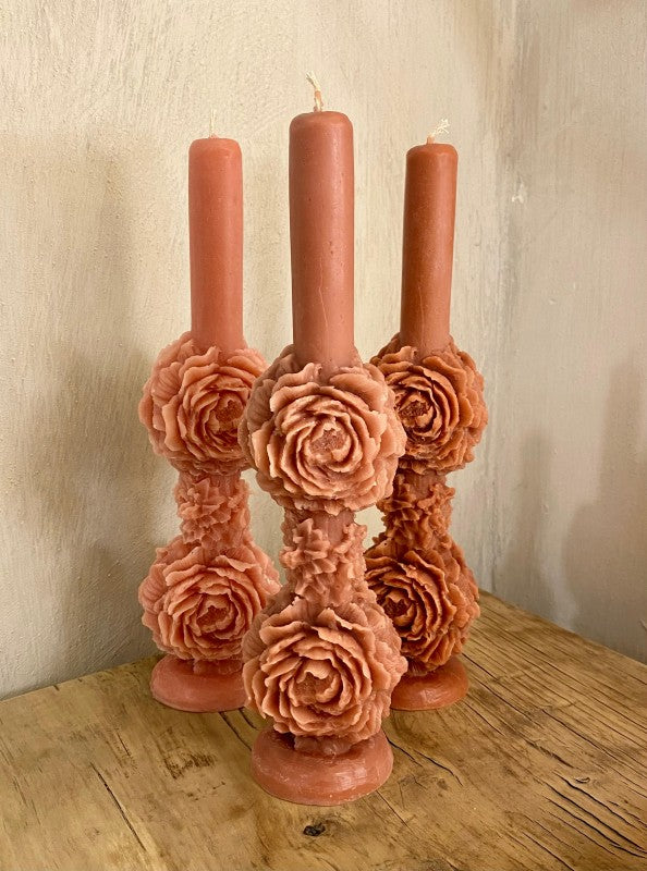 VELAS ROSA PEONÍA