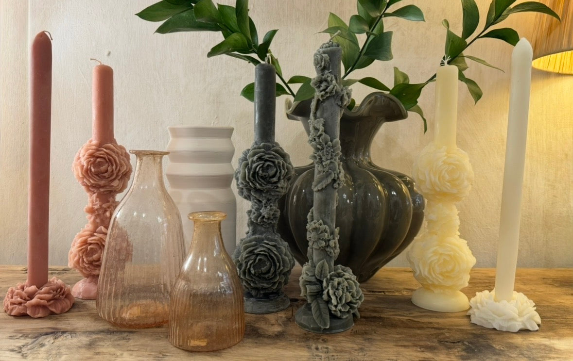 CANDLES AND VASES