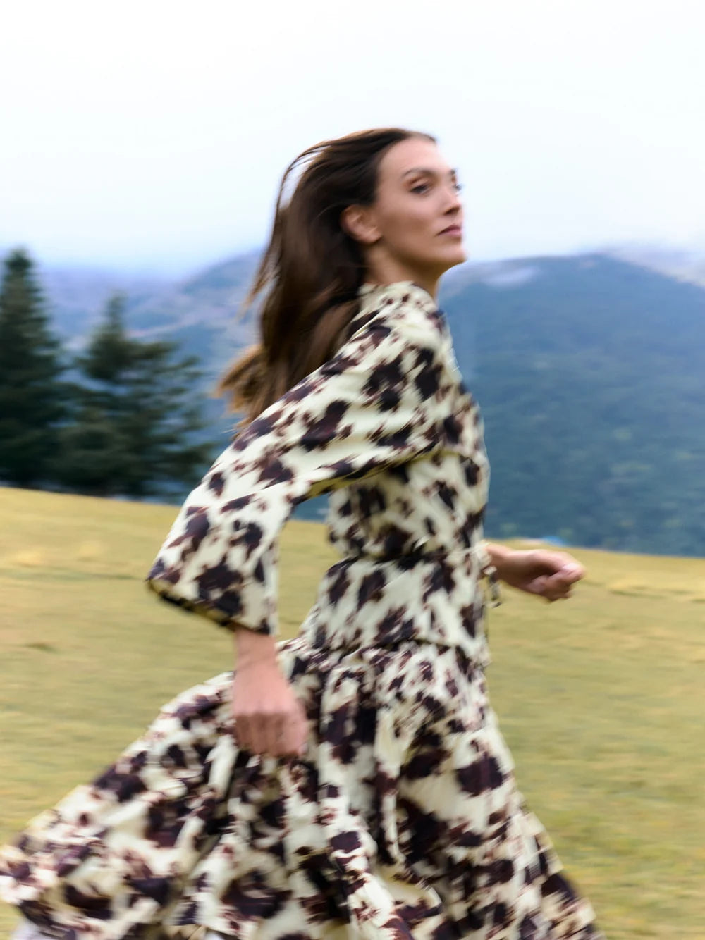 FIELD FLOWER DROP WAIST DRESS