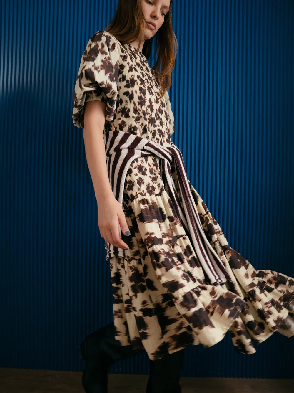 FIELD FLOWER DROP WAIST DRESS