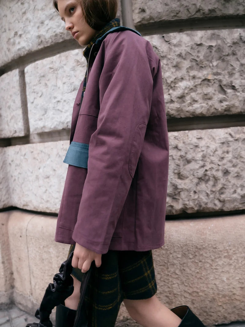 ACORN CONTRAST COLLAR JACKET