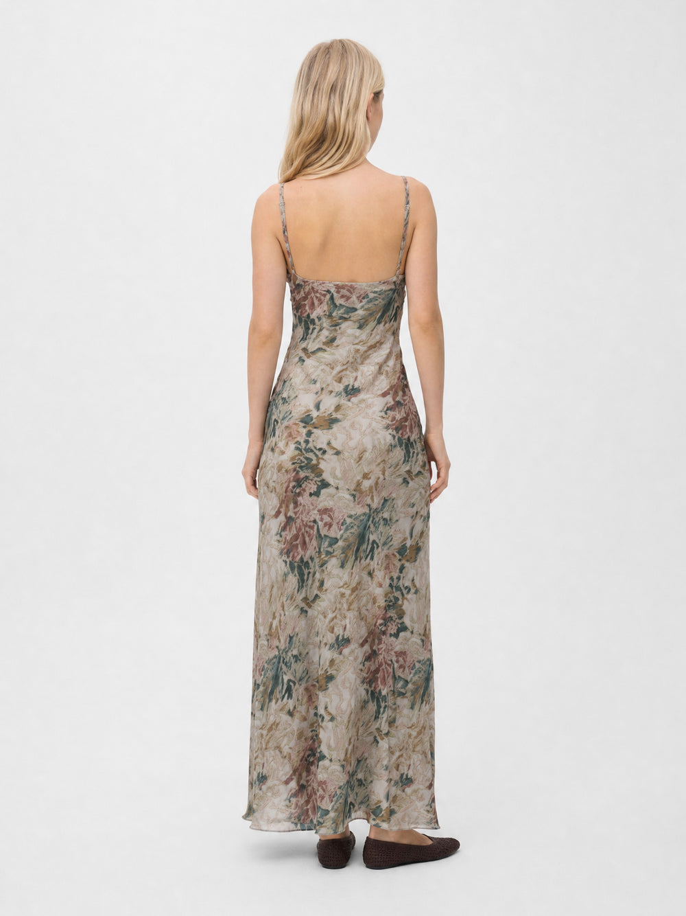 LIVIA FLORAL WATERCOLOR MAXI DRESS