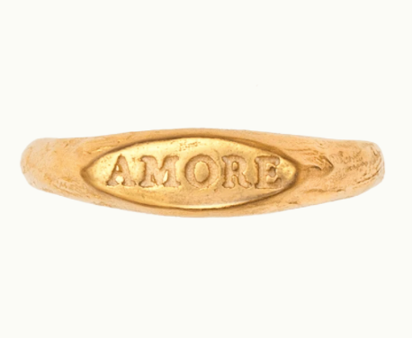 MINI AMORE GOLD SIGNET RING