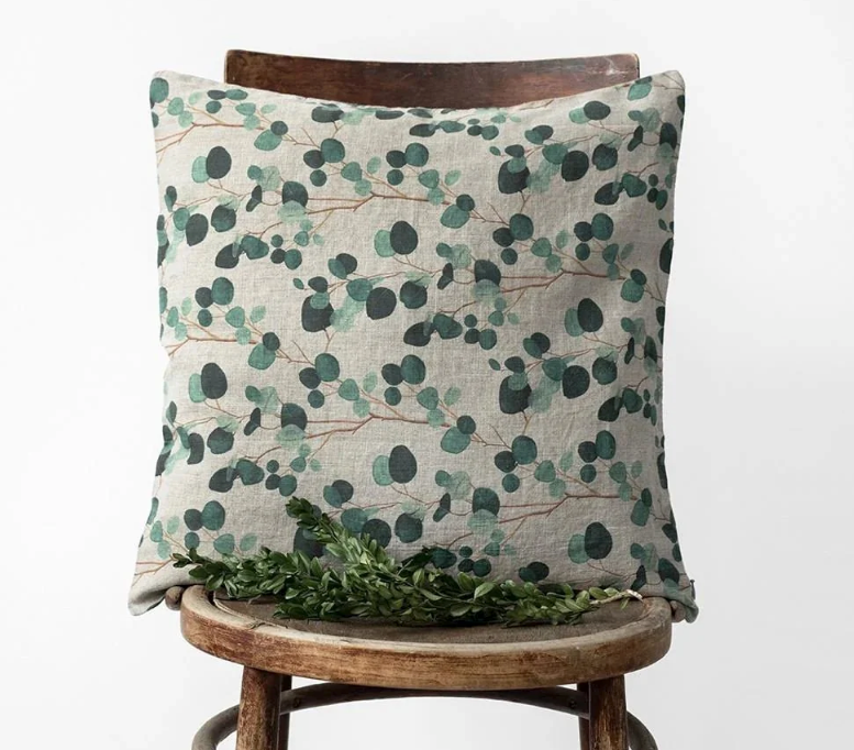 EUCALYPTUS LINEN CUSHION COVER