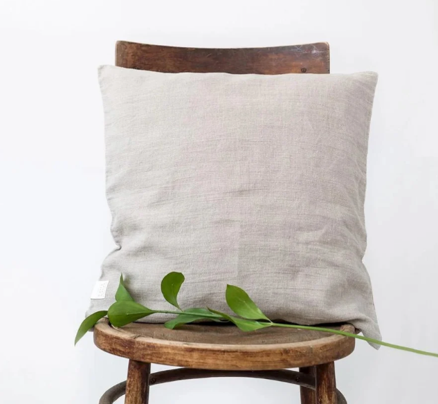 NATURAL LINEN CUSHION COVER