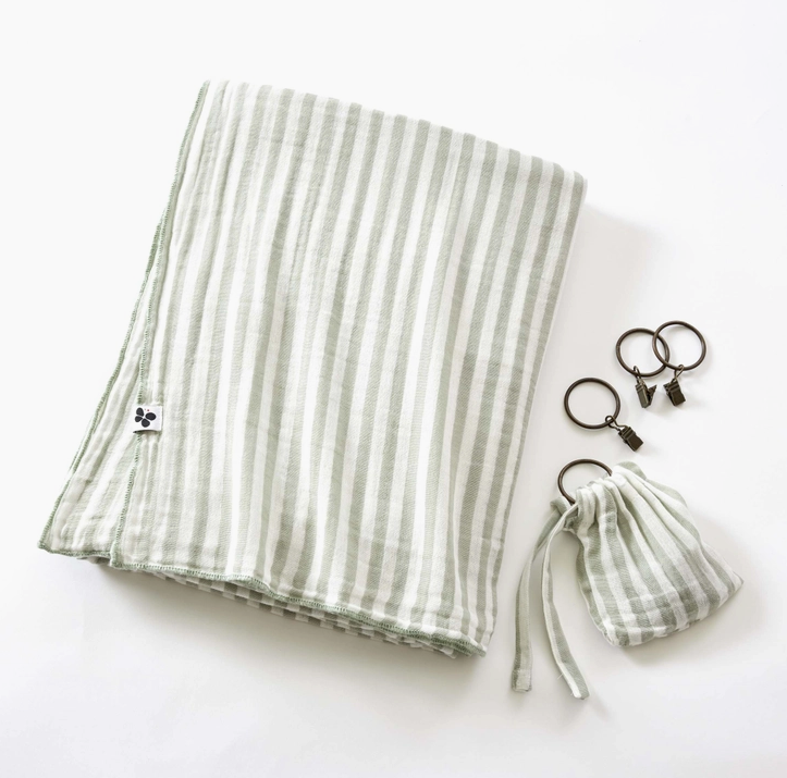 STRIPE EUCALUPTUS CURTAIN