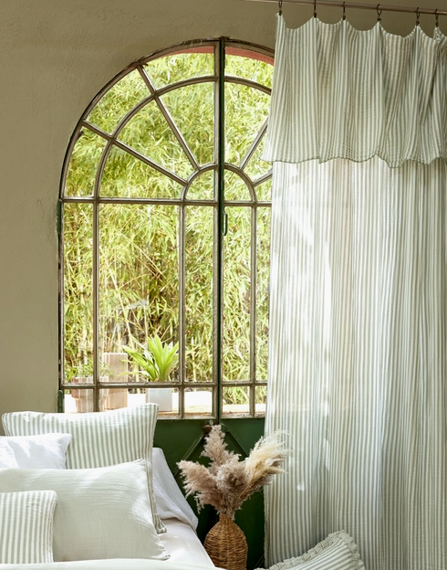 STRIPE EUCALUPTUS CURTAIN