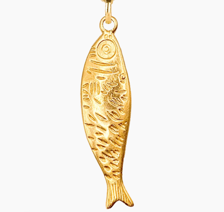 SARDINE GOLD NECKLACE