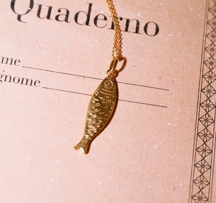 SARDINE GOLD NECKLACE