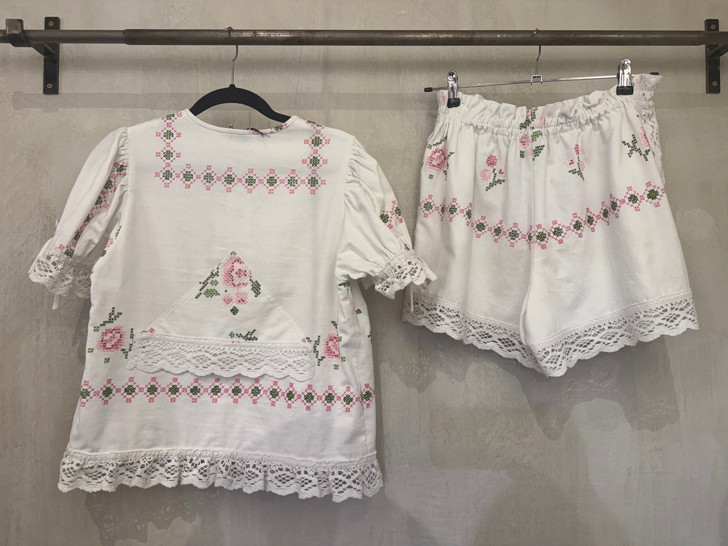 UPCYCLED VINTAGE LACE SET