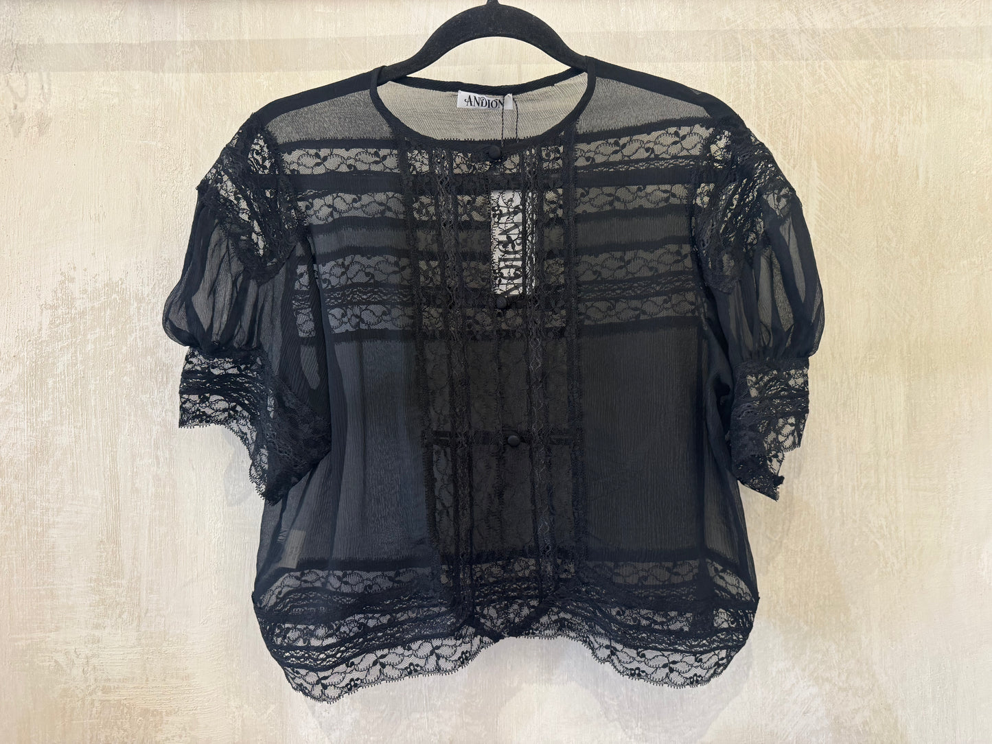 SILK BLACK BLOUSE