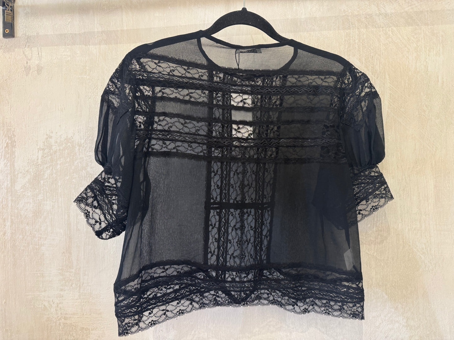 SILK BLACK BLOUSE