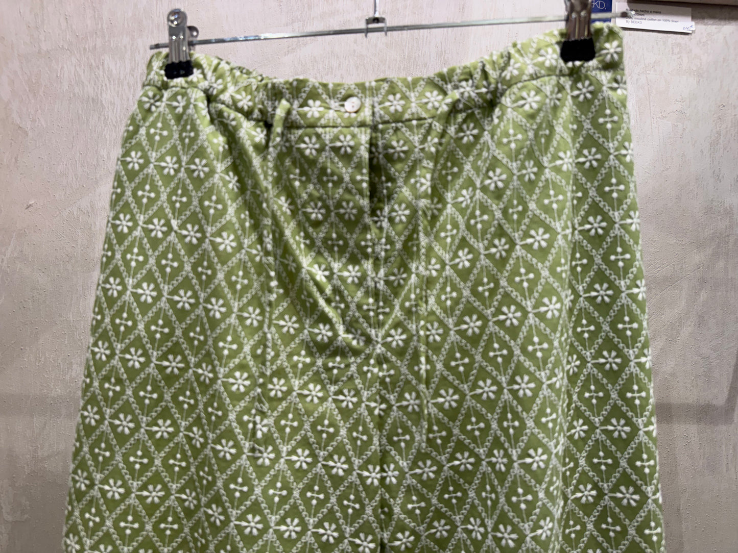 SET GRREN EMBROIDERED