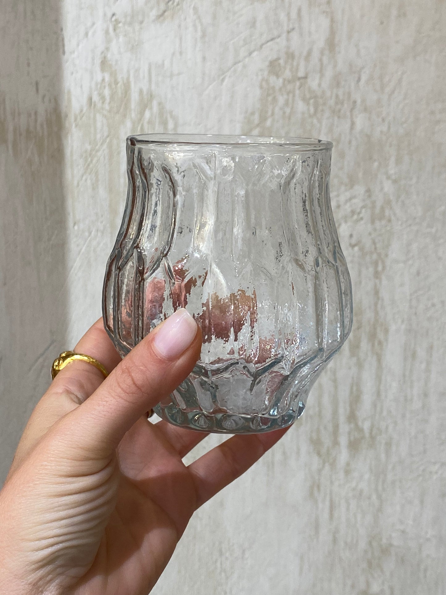 IRREGULAR DRINKING GLASS
