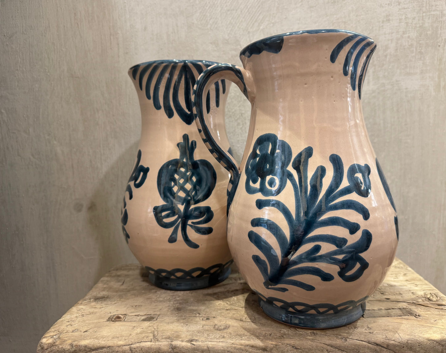 CERAMIC HAND PAINTED JUG