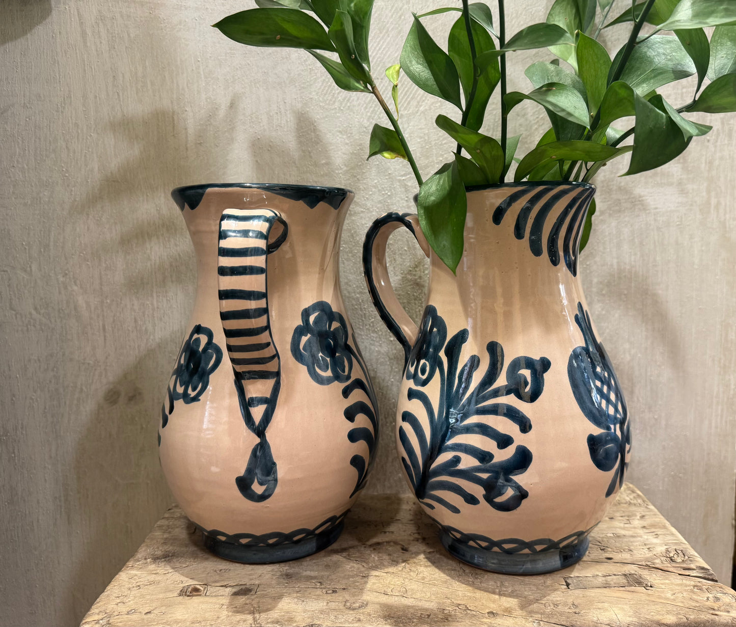 CERAMIC HAND PAINTED JUG