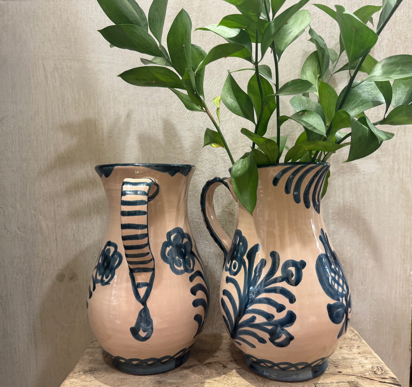 CERAMIC HAND PAINTED JUG