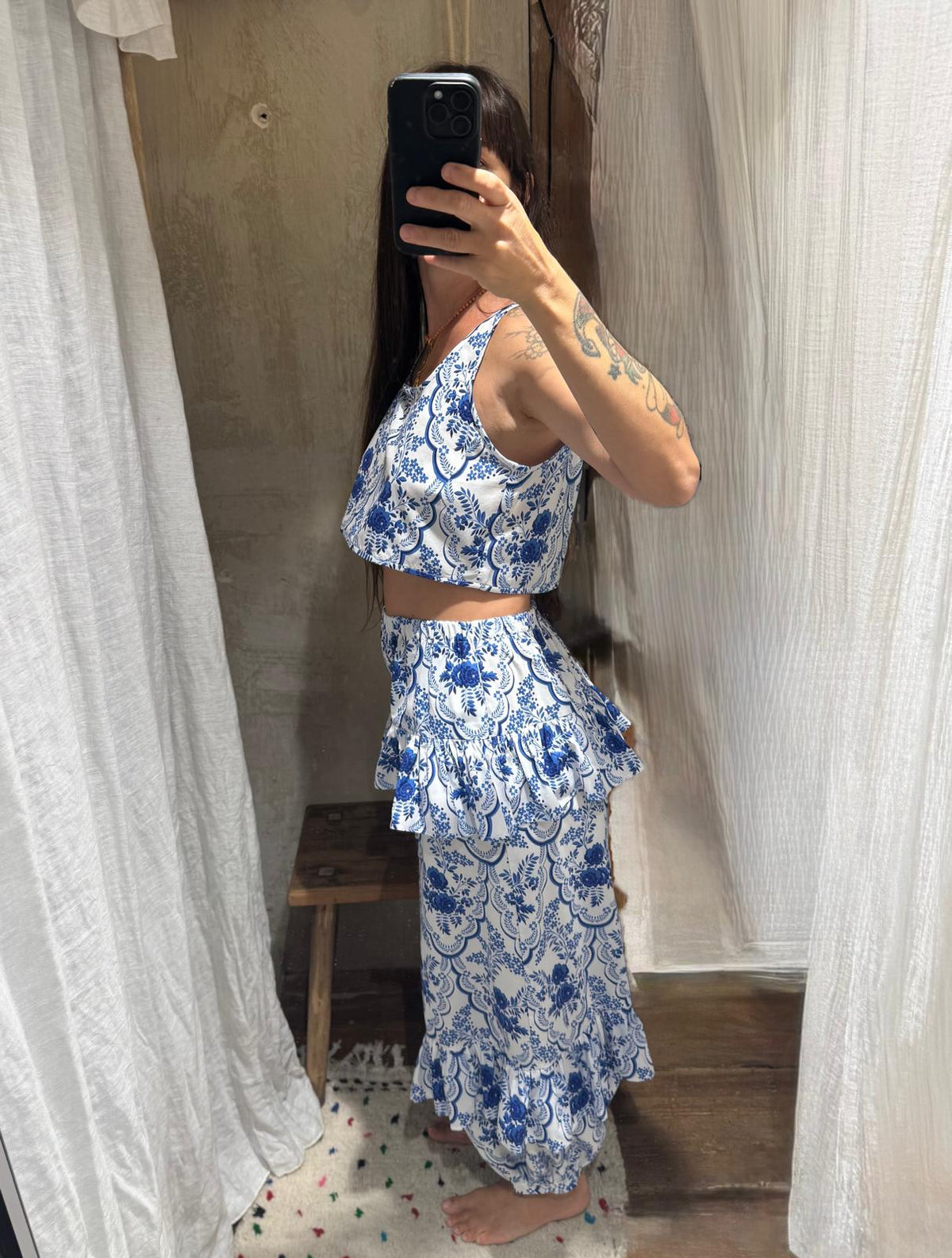 Blue flower set