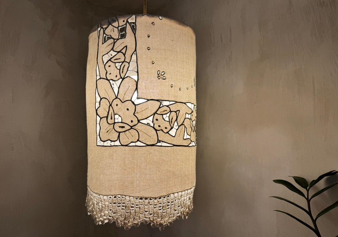 FLORAL COTTON LAMPSHADE