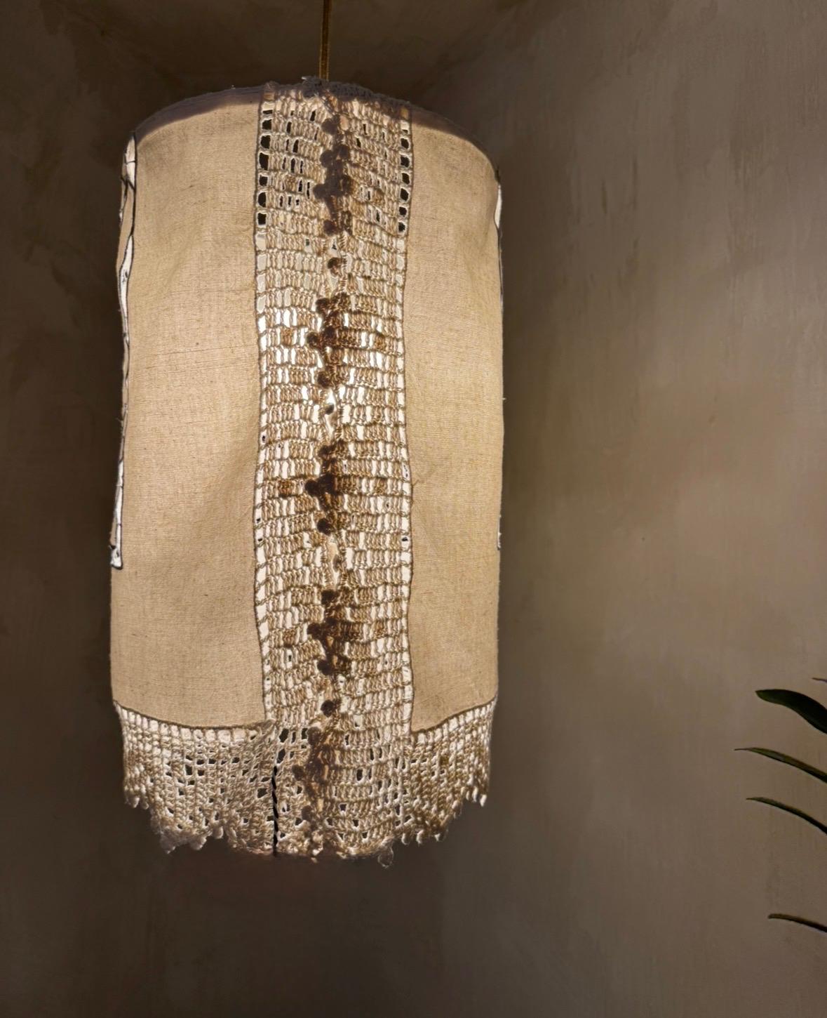 FLORAL COTTON LAMPSHADE