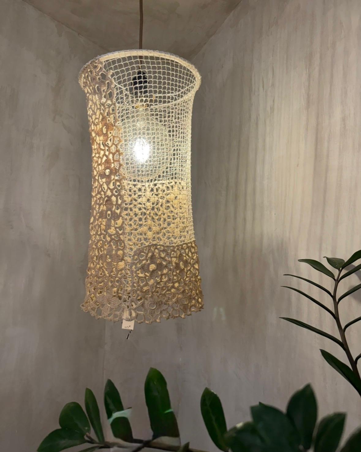 LUNE CROCHET LAMPSHADE