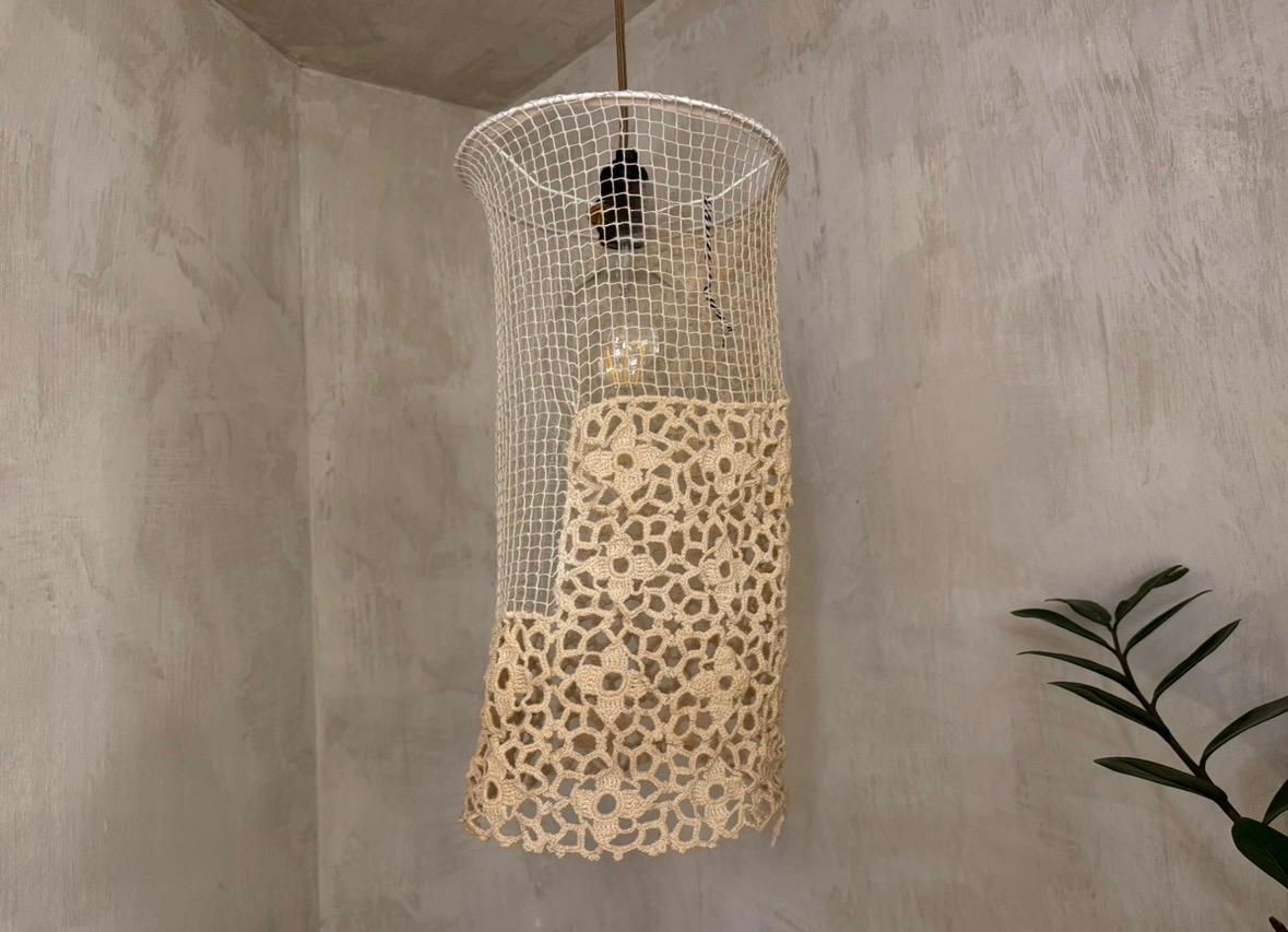 LUNE CROCHET LAMPSHADE
