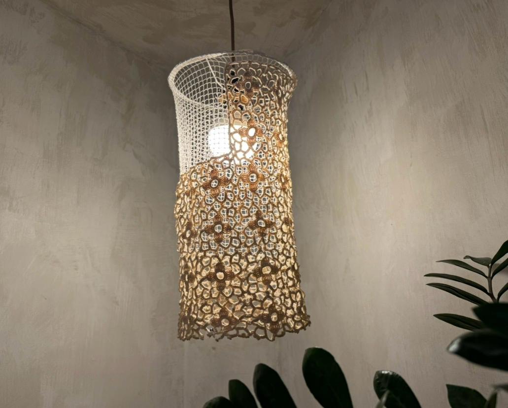 LUNE CROCHET LAMPSHADE