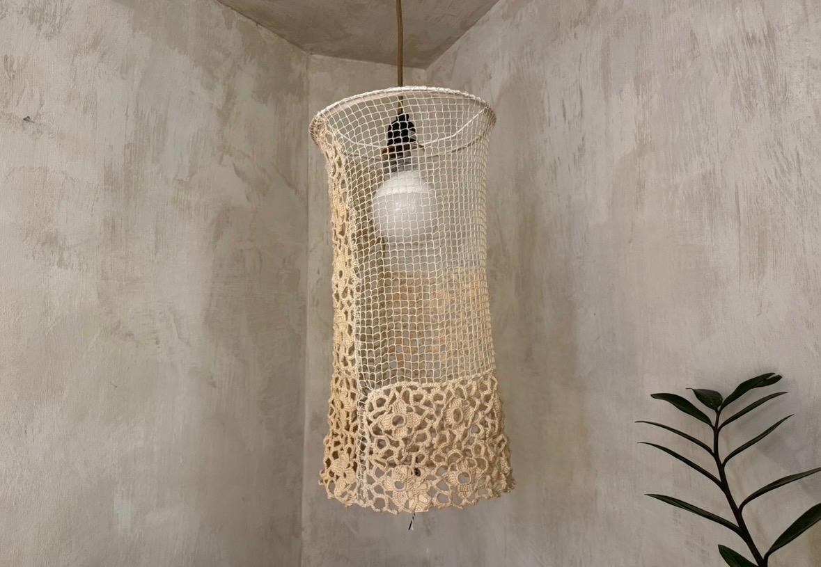 LUNE CROCHET LAMPSHADE