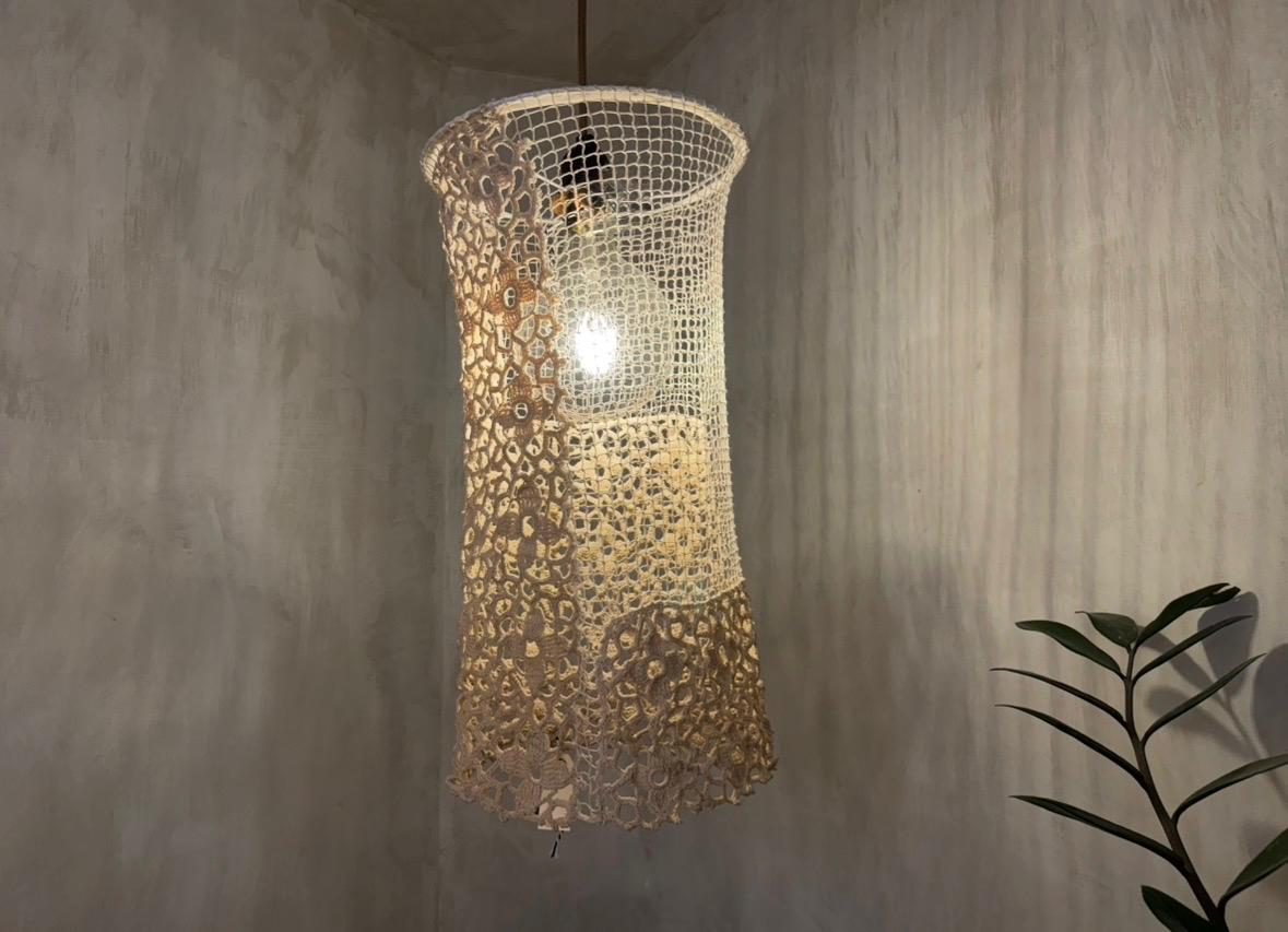 LUNE CROCHET LAMPSHADE