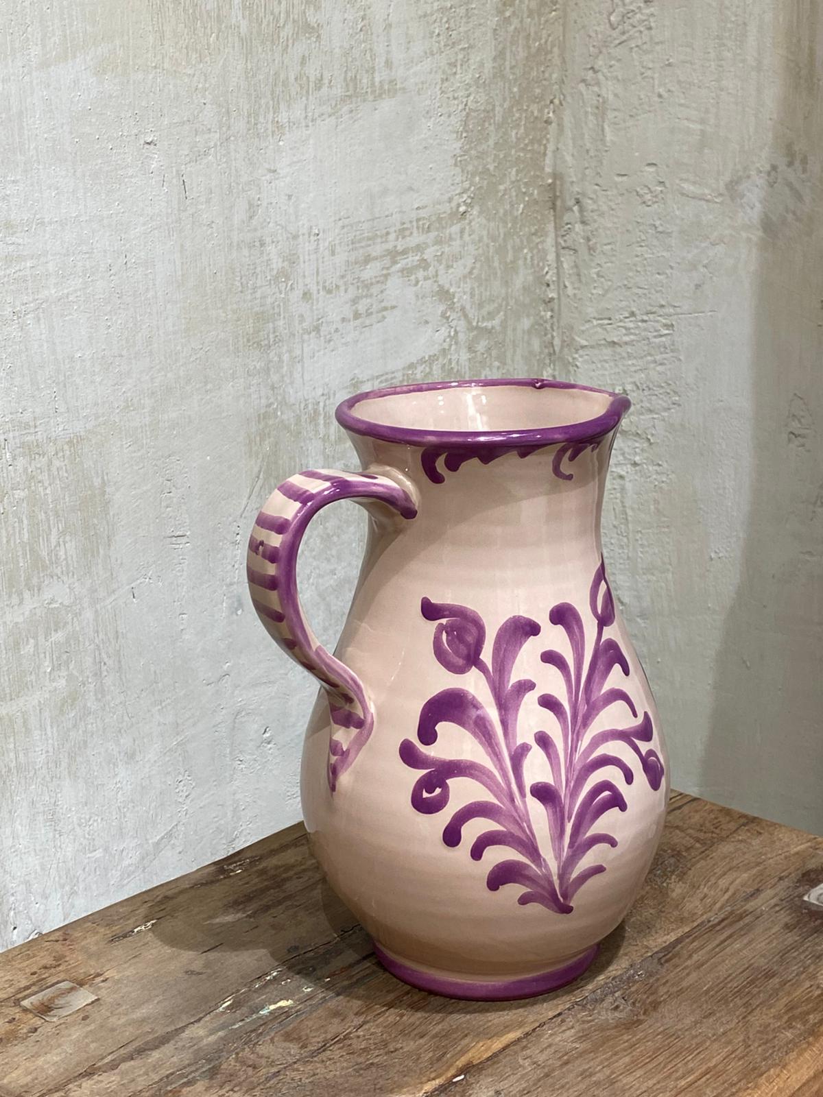 TARRO DE CERÁMICA PINTADO A MANO DE GRANADA