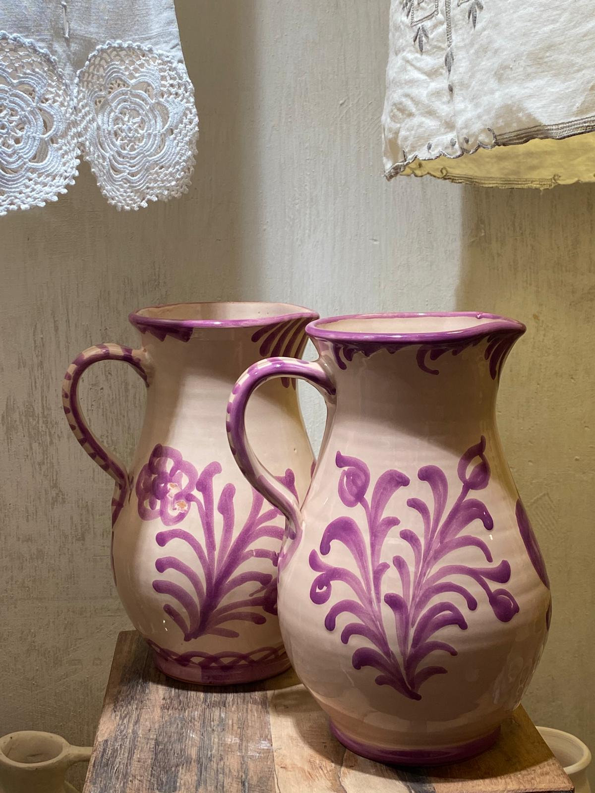 TARRO DE CERÁMICA PINTADO A MANO DE GRANADA