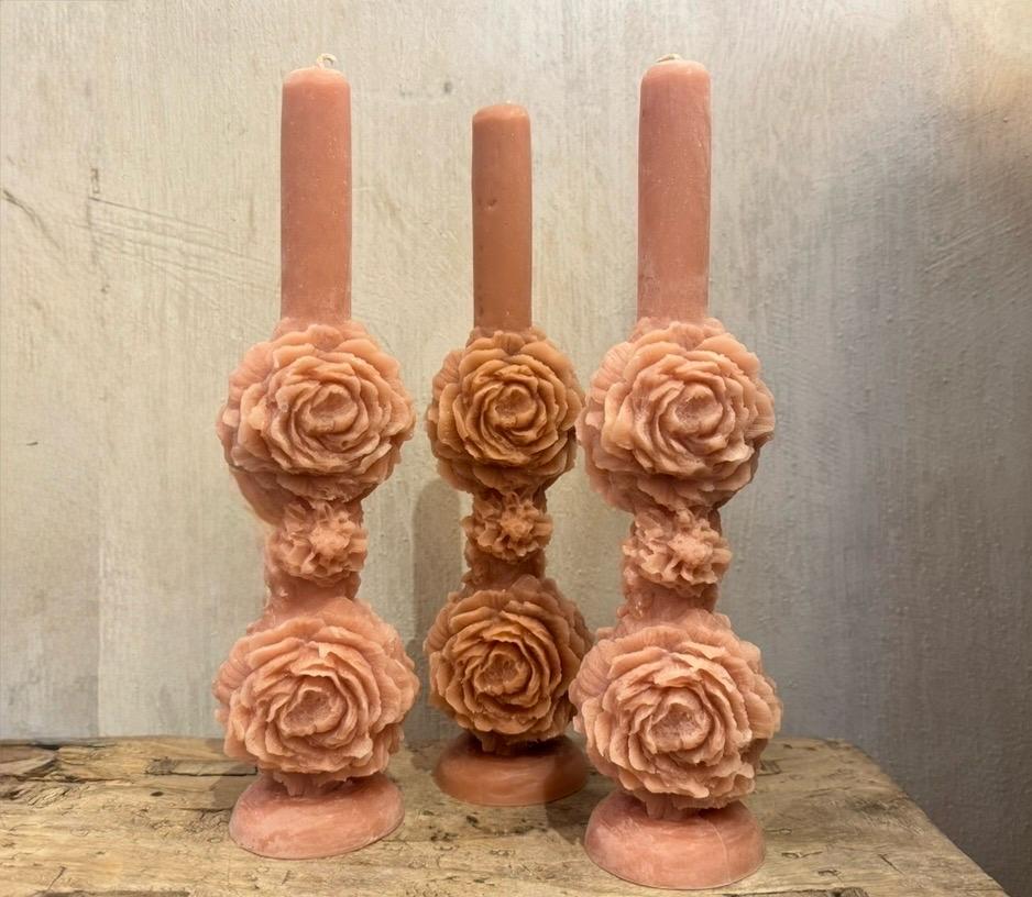 VELAS ROSA PEONÍA