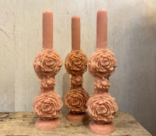 VELAS ROSA PEONÍA