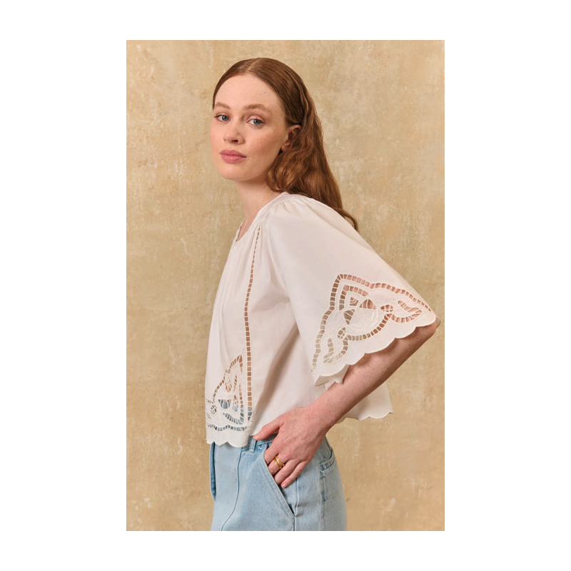 POPLIN TOP LOUVIA