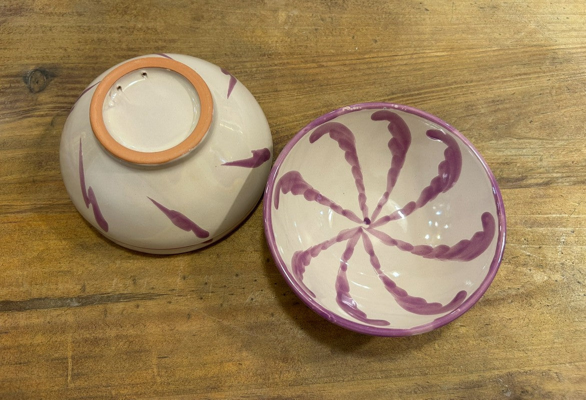 CUENCO PINTADO A MANO - LILA