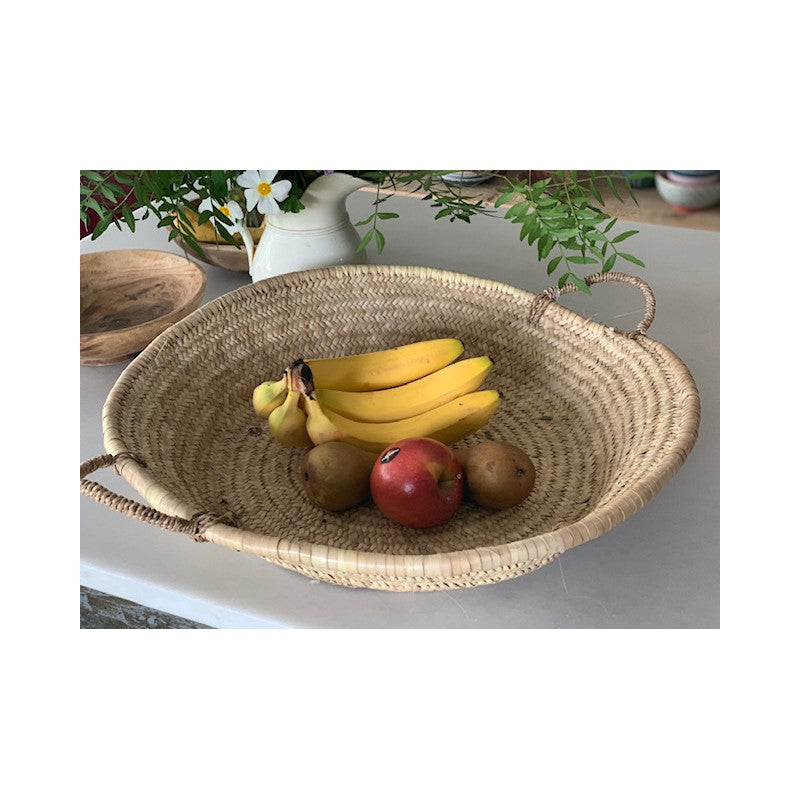 BANDEJA DE PALMA TEJIDA A MANO