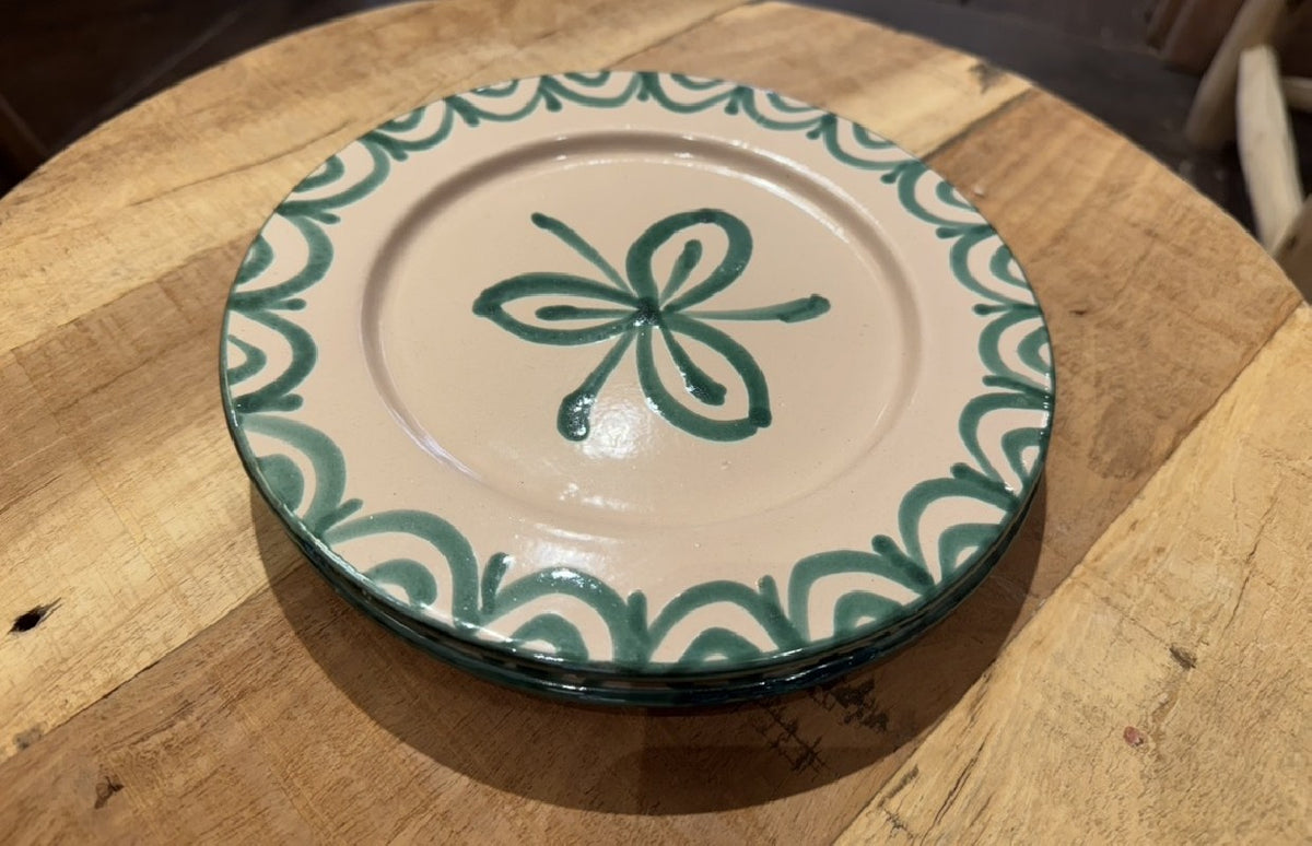 PLATO DE POSTRE PINTADO A MANO
