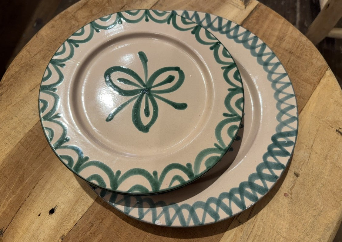 PLATO DE POSTRE PINTADO A MANO