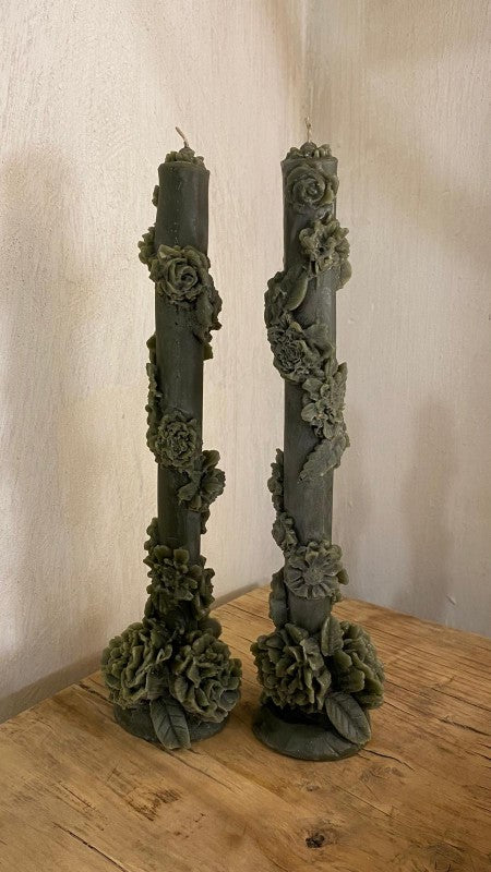 vela verde clavel