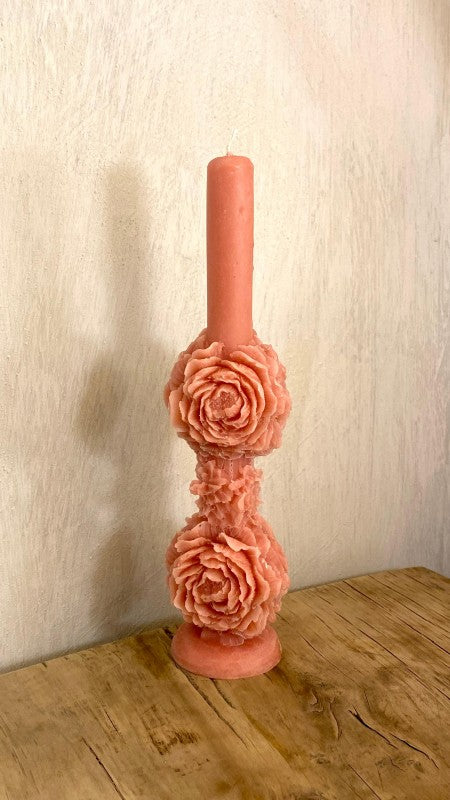 VELAS ROSA PEONÍA