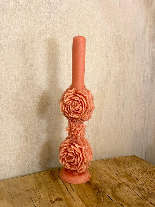 VELAS ROSA PEONÍA