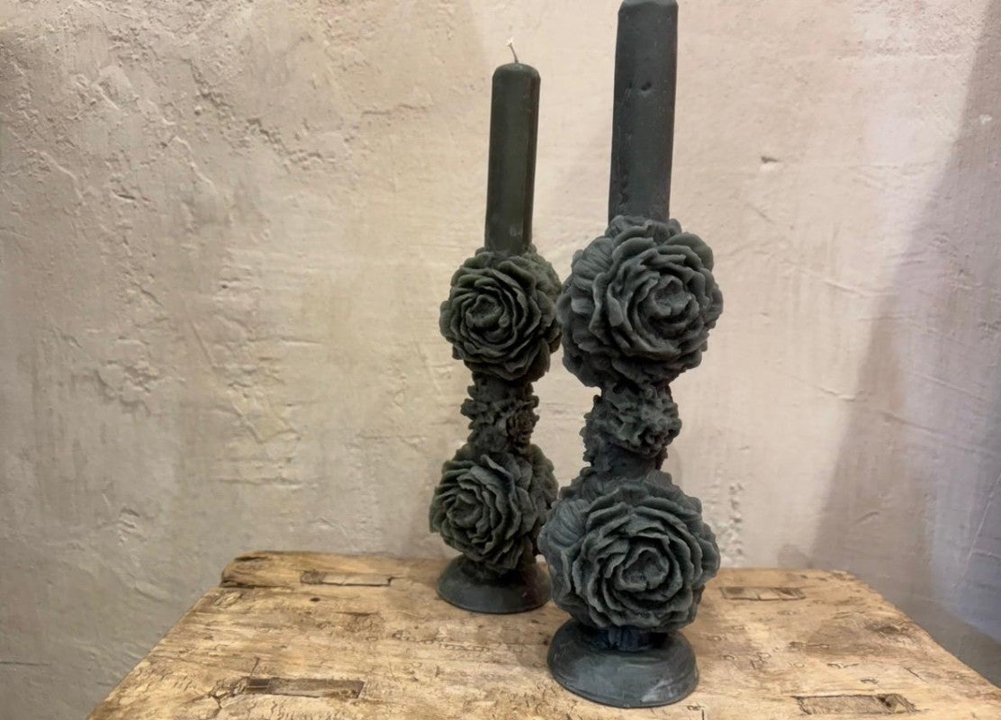 peony green candle