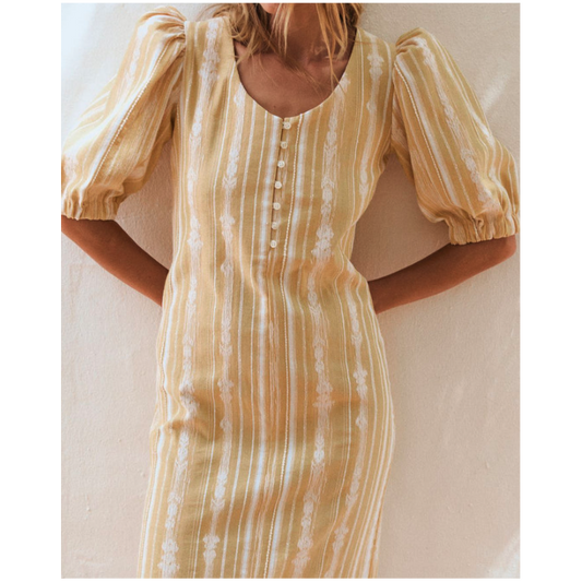 VESTIDO AMARILLO DE BARBARA
