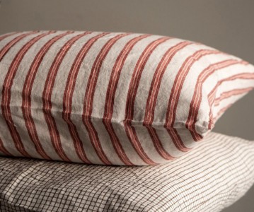 Funda lino rayas