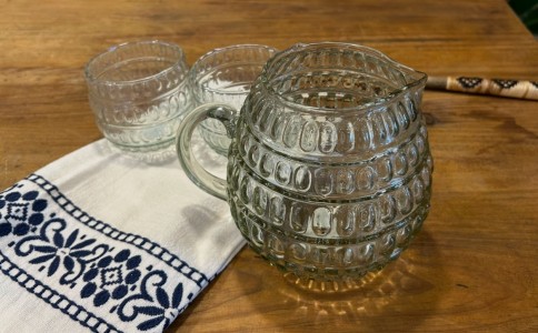 Jarra de cristal reciclado