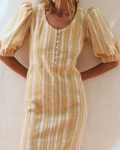 Vestido Barbara yellow