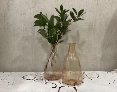 Jarron rosa cristal reciclado