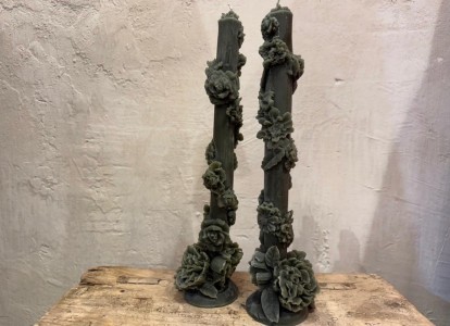 Clavel green candle